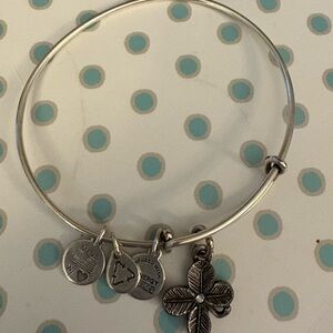 Silver Charm Bangle Bracelet